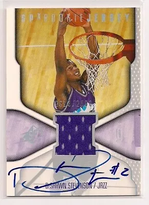 $18 • Buy 2000-01 DESHAWN STEVENSON SPx ROOKIE AUTO RC DALLAS MAVERICKS CHAMPIONSHIP TEAM
