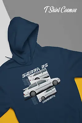 Retro Ford RS Cosworth  Hoodie Classic Car Dad Gift Old School Mens Clothing • £22