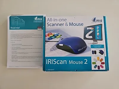 IRIS IRISCan Mouse Express 2 458124 AIO Scanner & Mouse 765010732814 76501045812 • $40