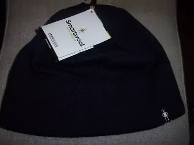 Nwt Navy Blue Merino Wool Blend Smartwool  The Lid  Trail Beanie Cap Hat • $27.99