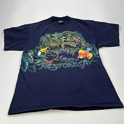 Vintage Habitat Shirt Wake Up To The Rain Forest Double Sided Single Stitch (XL) • $17.95