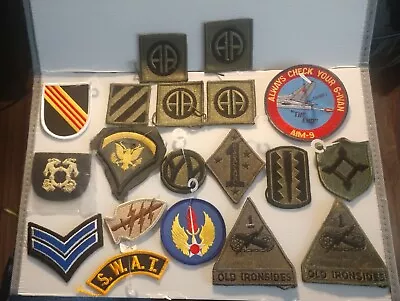 19 Original Vintage Us Military Patch Lot - Wwii To Modern 2 • $25