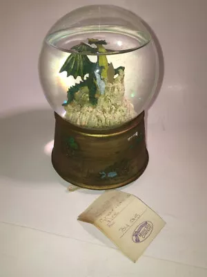 The San Francisco Music Box Co. 1995 Marjorie Sarnat Dragon Snowglobe For Parts • $5.50