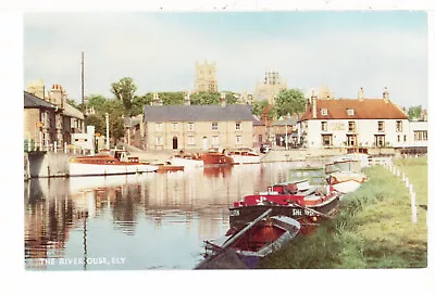  CAMBRIDGESHIRE      ELY     THE  RIVER  OUSE      1940/60s • £1.50