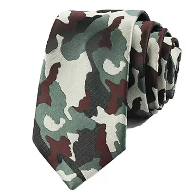 Men's Camouflage Hanky Bowtie 6cm Necktie Camo Prints Handkerchief Pocket Square • $8.99