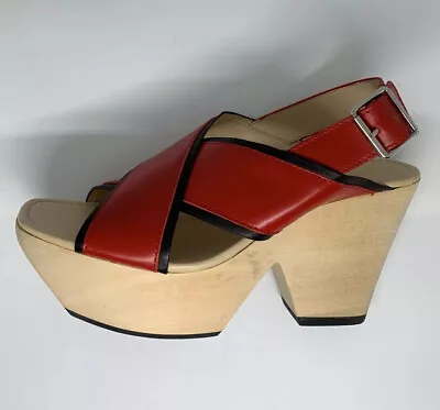 Zara Red Sandals US 9 EU 40 • $40