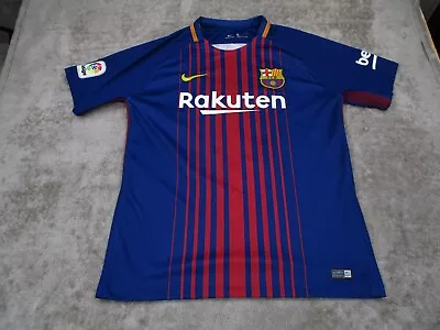 Nike Jersey Large Fc Barcelona 2017-2018 Adult Home Football Shirt Kit Official • $24.88