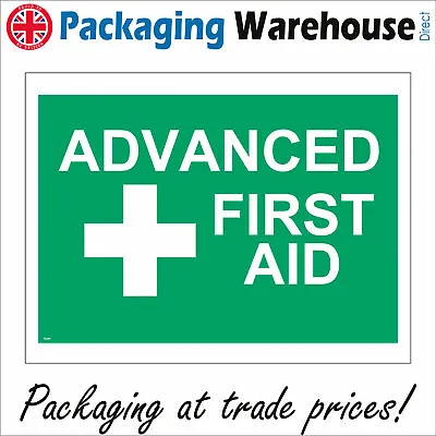 £38.96 • Buy Fs294 Advanced First Aid Sign Medical Cross Equipment Cpr  Aider Nurse Health