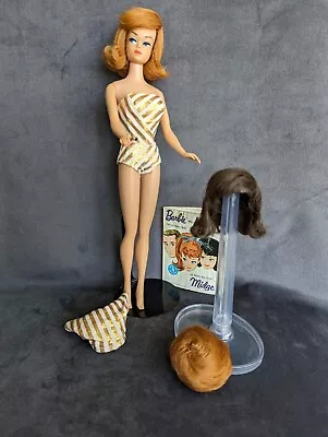 Vintage Fashion Queen Barbie #870 Mattel 1963 Orig. Outfit! EUC! Stands Not Inc. • $129