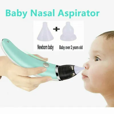 Electric Newborn Baby Nasal Aspirator Nose Cleaner Safe Hygienic Snot Sucker • £9.99