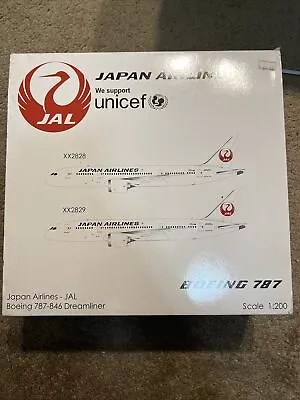 Japan Airlines 787-8 JA822J JC WINGS XX2829 1:200 - See Pics !Broken Main Gears • $47.50