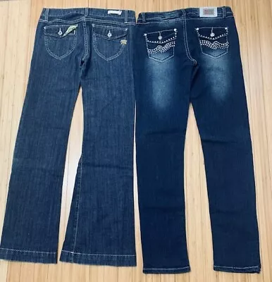 Lot Of 2 Women Jeans  (nEW-2KOOL  7 Fit 30X31 Slim) (MISS ME 28 Fit 31x31) • $29