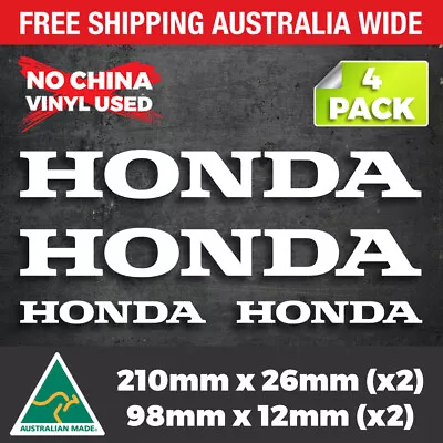 4 X HONDA Motorcycle Word Sticker Logo Vinyl Decal Sticker JDM CBR 250 400 600 • $7.70