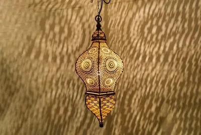 Moroccan Lantern Lamp Shades Lighting Turkish Hanging Lamp Hole Seljuks Pattern • $223.59