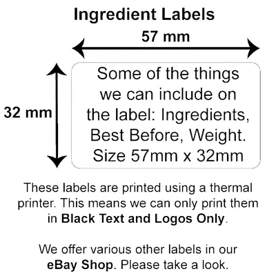 £3.32 • Buy Ingredients Labels Jam Chutney Preserve Homemade Allergy Soap Stickers 100