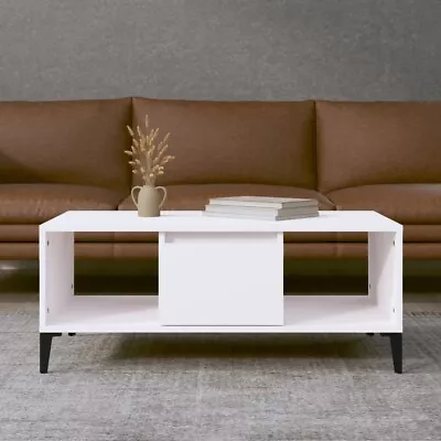 VidaXL Coffee Table White 90x50x36.5 Cm Engineered Wood • $86.27