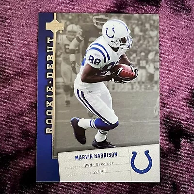 Marvin Harrison 2006 Upper Deck Rookie Debut MINT Colts Legends Jersey Syracuse • $1.45