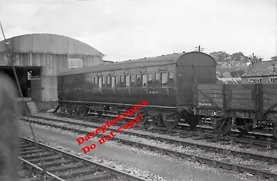 B&W Railway Negative (6mx9cm) 8W Coach W268W @ Tiverton Junction 25th Aug 1953 • £3.75
