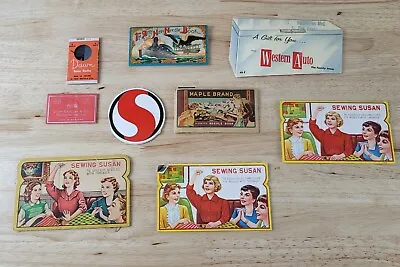 Vintage NEEDLE BOOKS Lot Of 9 Various Brands Sewing Susan-Diamond--Western Auto • $12.50