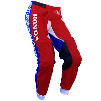 New 2023 JT Racing Honda Authentic Licensed Motocross Pant Red/ Blue Made In USA • $175