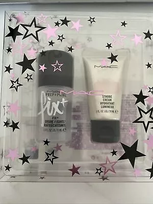 MAC Stars Of Skincare Kit Set  Prep + Prime Fix & Strobe Cream NIB Authentic • $15.70