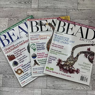Bead & Button Magazine - 2005 - Lot Of Three (3) - Back Issues  Jewelry Crafting • $11.99