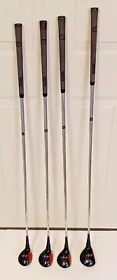 Ben Hogan Set Of 4 VTG Golf Clubs 1-3-4-5 Woods Speed Slot-040 Curved Sole GUC • $59.95