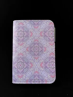 Vera Bradley Leatherette Journal With Silver Pen In Lilac Tapestry “4 X 6 X 1” • $22.99