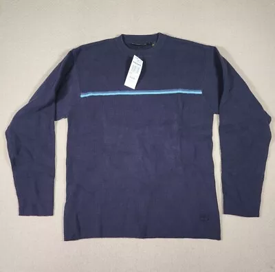 Vintage Timberland Shirt Mens Small S Pullover Crew Neck Blue NWT Thermal • $14.98