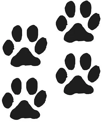 Paw Prints Vinyl Decals Animal Cute Pet Dog Puppy Choose Size/color • $1.99