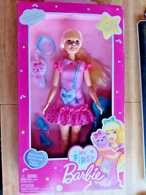 Barbie Doll For Preschoolers Blonde Hair 13” My First Barbie “Malibu” Doll • $11.97