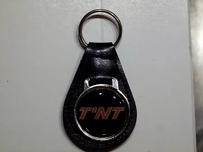 Reproduction Vintage Ski Doo TNT Snowmobile Medallion Leather Keychain (058) • $15