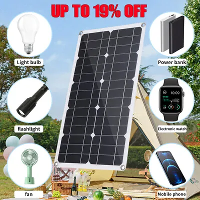 £9.83 • Buy Solar Panel Fast Charging USB Emergency Charging Outdoor Camping Battery Charger