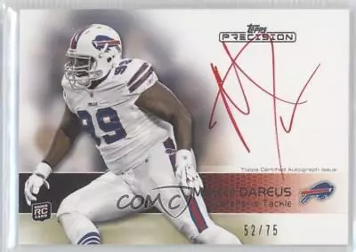 2011 Topps Precision Rookie Auto Red Ink /75 Marcell Dareus #111 Rookie Auto RC • $3.99