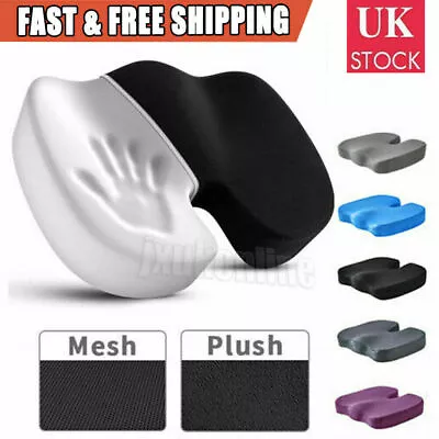 £14.59 • Buy Cushion Seat Pillow Coccyx Orthopaedic Back Pain Relief Memory Foam Office Chair