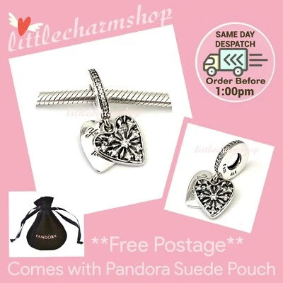 $58.65 • Buy NEW Authentic Genuine PANDORA Heart Of Winter Hanging Charm - 796372CZ RETIRED
