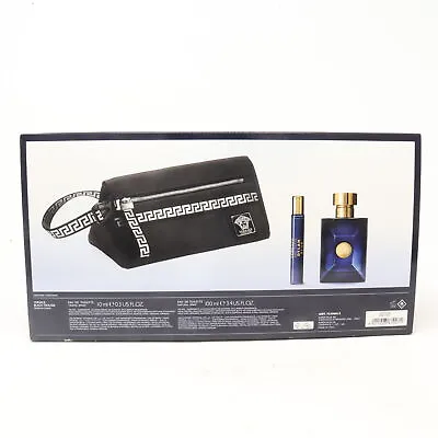 Versace Dylan Blue Pour Homme Eau De Toilette 3-Pcs Set  / New With Box • $94.99