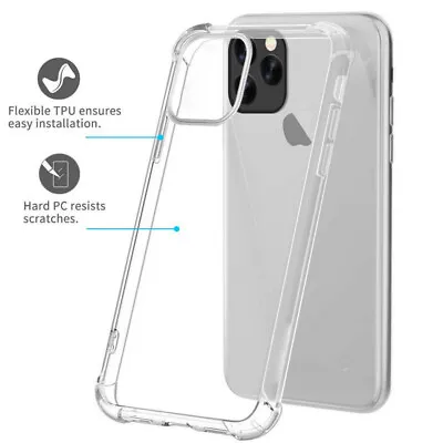 For IPhone 15 14 13 12 11 Pro Max Plus X XR 8 Shockproof Flower Clear Case Cover • $5.49