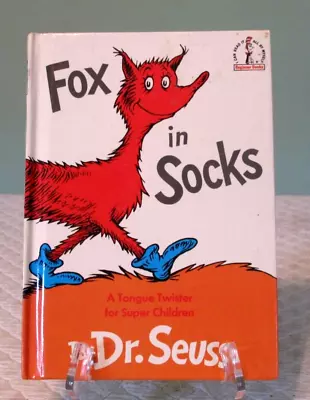 Vintage 1965 Dr Seuss Fox In Socks RARE True First Edition Children Reading • $59.37