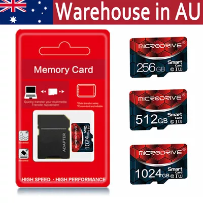 Micro SD Card Class 10 128/256GB/1TB SDXC U3 TF Card Mobile Phone Tablet Memory • $15.99