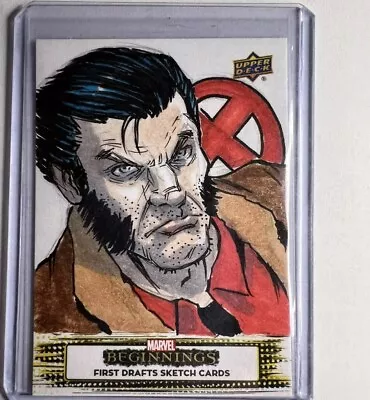 Marvel Beginnings Vol. 2 1/1 Sketch Card Wolverine By Matthew Sutton! • $199.99