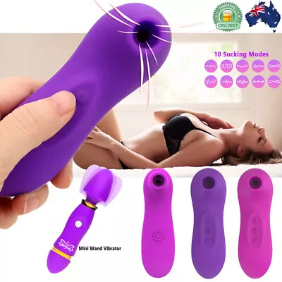 $22.85 • Buy Clitoral Sucking Vibrator Oral Tongue Sucker Clit Stimulator Pump Female Sex Toy