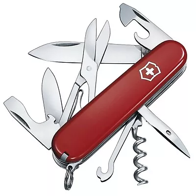 Victorinox Swiss Army Climber Knife Red Blister Pack 1.3703.B1 NEW • $29.99