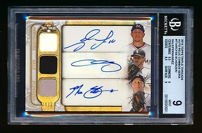 2014 Topps Triple Threads Jose Fernandez Sale Max Scherzer Jersey Auto /27 Bgs 9 • $14.50