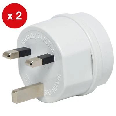 $17.90 • Buy 2 PACK - Powertran Australia / NZ To UK Travel Power Adapters