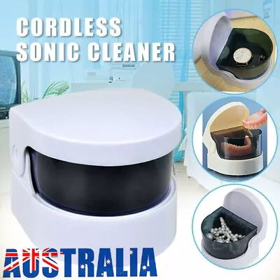 Compact Cordless Ultrasonic Cleaner Denture Cleaning Jewelry Cleaner Household • $15.99