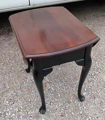 Mid Century Cherry Dropleaf End Table / Side Table  (ET595) • $349