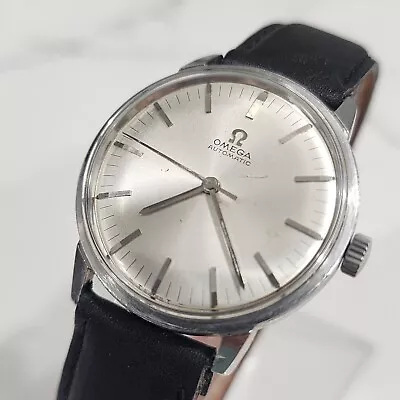 Vintage 1960s Men's Omega 17 Jewel Cal 550 Ref 165.002 Wrist Watch Running 35mm • $650