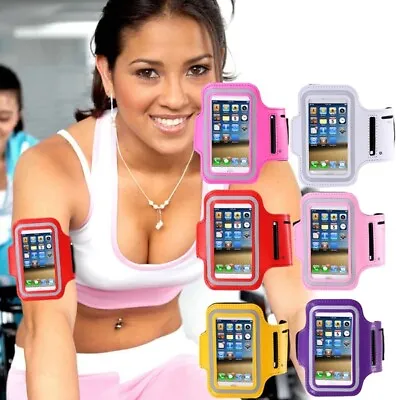 £3.95 • Buy Mobile Phon Armband Case Pouch Holder Gym Jogging Running Sports Water Resistant