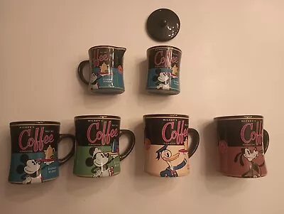 Set Of 5 Disney World - Disney Blend Mickey's Really Swell Coffee Tea Mug  • $49.99